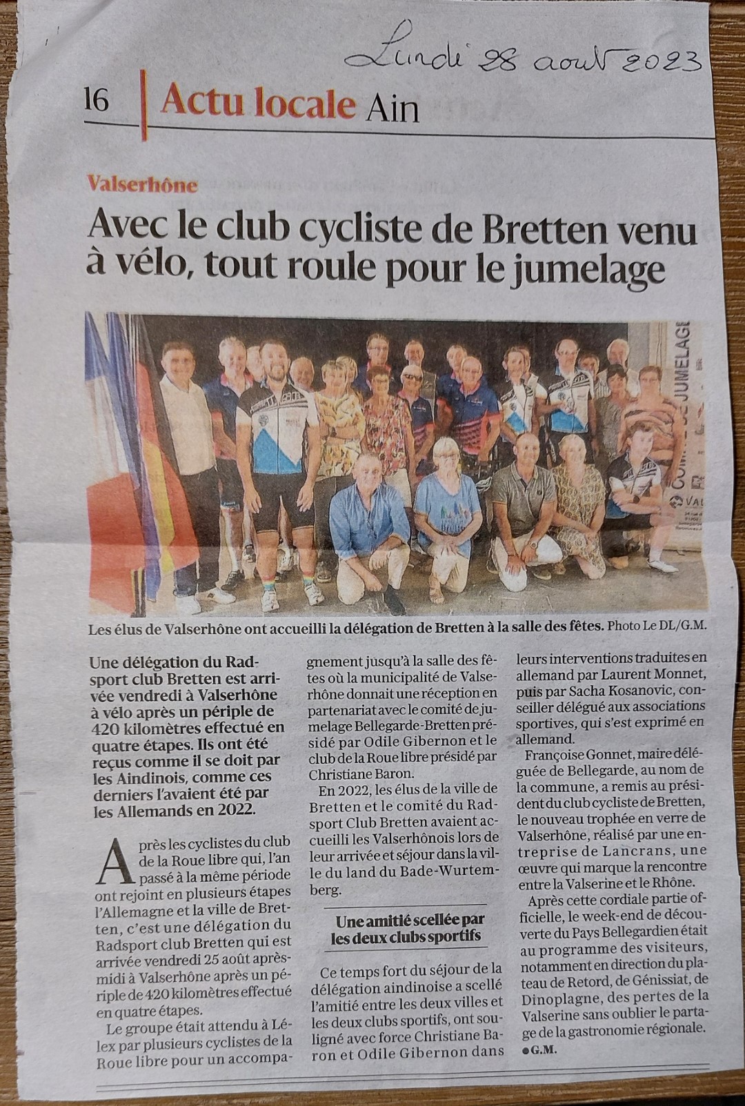 Zeitungsbericht Bellegarde 20230829 213237